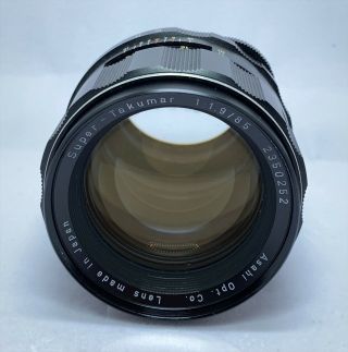 RARE,  Pentax Takumar 85mm f/1.  9 M42 Mount Lens From Japan 2