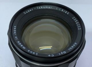 RARE,  Pentax Takumar 85mm f/1.  9 M42 Mount Lens From Japan 3