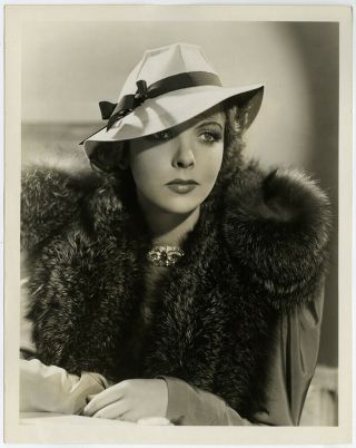 Ida Lupino Luxurious Art Deco Glamour Photograph Vintage Let 
