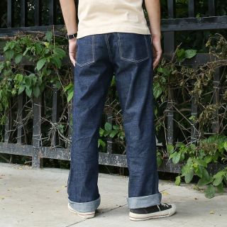 Bronson US Army M - 40 Dungaree Pants Vintage Selvage Denim Jeans For Men Onewash 2