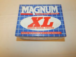 Vintage Magnum Xl Fs 91 Ar Rc Four Stroke Engine W/ Muffler.  In The Box