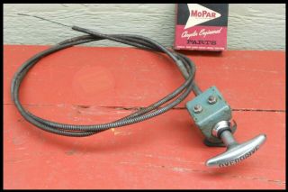 Vintage 1950 - 1952 Mopar Overdrive Cable,  Bracket Plymouth Dodge 1953 - 1954 Mopar