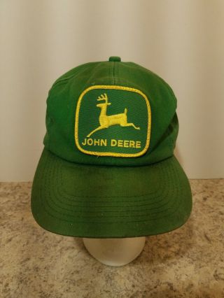 Vintage Snapback Patch Trucker Hat K Brand John Deere