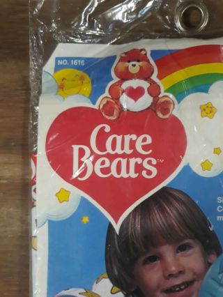1983 Care Bears Vintage American Greetings Coleco Head Ring Pool Float NOS 5