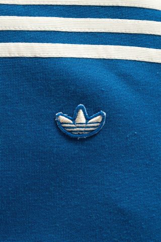 RARE VINTAGE 70 ' S ADIDAS TRACKSUIT TOP JACKET SEVENTIES MADE IN WEST GERMANY S 6