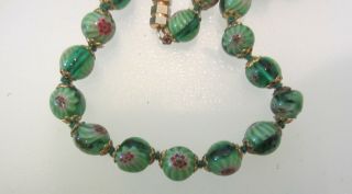 Venetian Vintage Fabulous Murano Glass Millefiori Bead Necklace