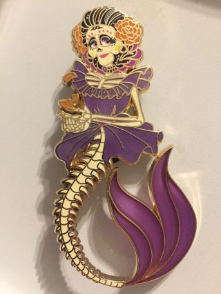 Mama Imelda Designer Mermaid Fantasy Pin Le Disney Coco Rare Day Of The Dead Htf