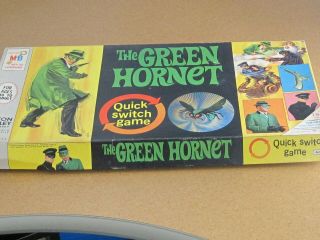 Vintage 1966 Milton Bradley Green Hornet Quick Switch Board Game