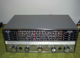 Hallicrafters S - 120 Vintage Tube Shortwave Radio Receiver Looks And Great
