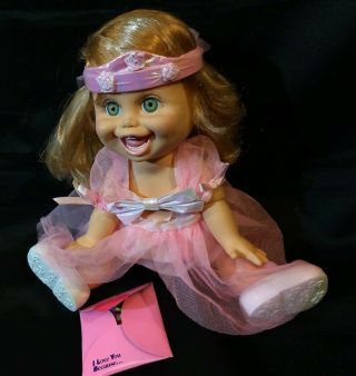 Galoob Baby Face Doll So Funny Natalie 1990 Wearing Goin To The Ball Outfit 5
