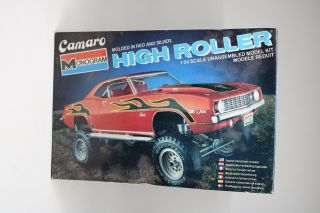1969 Chevy Camaro 4x4 High Roller Monogram 1:24 Opened Vtg 80 