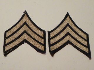 A Ww 2 U S Army Sergeant Chevron Twill Patches