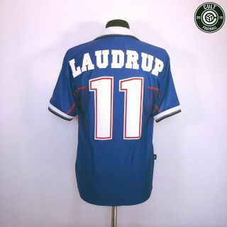 Laudrup 11 Rangers Vintage Nike Home Football Shirt Jersey 1997/99 (s) Denmark