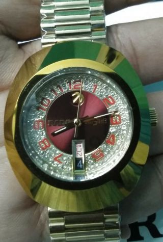 Vintage Rado Diastar Automatic Gold Plated Swiss Mens Wrist Watch Gift Item