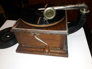 Vintage Standard Talking Machine,  Model E.  Record player Rare Parts only 4
