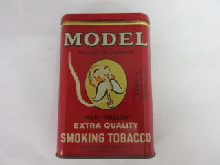 Vintage Advertising Tobacco Model Red Sample Vertical Pocket Tin 786 - S