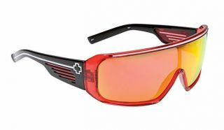Spy Optic Tron Sunglasses Black Red Frame Red Spectra Lens Rare