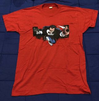 Vintage Marvel T Shirt 1986 The Punisher Mike Zeck Art 2