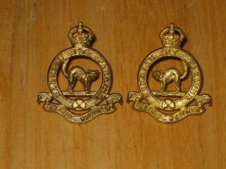 Ww2 Canadian Collar Badge Set Ontario Regiment