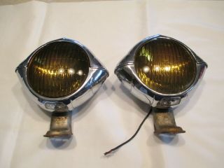 Vintage Gm Ford Mopar Blc Fog Lights Lamps Model 2020a Cats Eye 40 