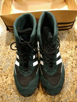 Vintage Adidas Nitro Wrestling Shoes Size 11 Green