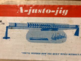 Vintage A - Justo - Jig Wing Jig Full House Kit Wing & Fuse Nos Model Airplane Rc