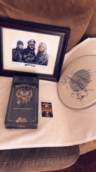 Very Rare Autographed Motorhead / Lemmy Memorabilia - Last Chance