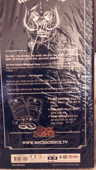 Very Rare Autographed Motorhead / Lemmy Memorabilia - LAST CHANCE 6