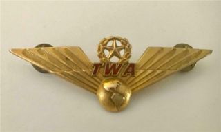 Vintage Twa Captains Wings Blackington 1/20 10k Gf With Provenance