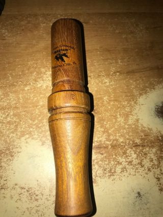 Vintage Tim Grounds Cork Wrapped Magnum Short Reed Goose Call