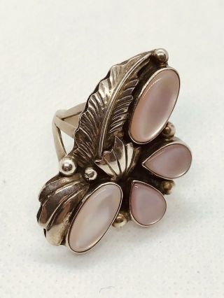 Unique Vintage Silver And Moonstone Ring Circa 1968 By Ricardo Guzman 2