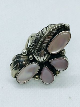 Unique Vintage Silver And Moonstone Ring Circa 1968 By Ricardo Guzman 4