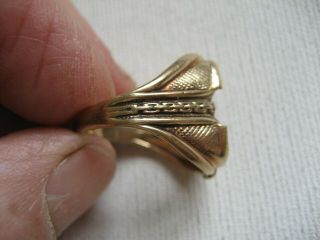 Antique Ostby Barton OB 10k Gold Ring Setting 3
