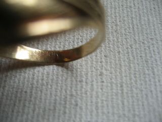 Antique Ostby Barton OB 10k Gold Ring Setting 4