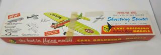 Vintage Carl Goldberg “shoestring Stunter” Control Line Model Airplane Kit G9