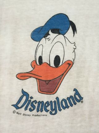 Vintage Disneyland - Donald Duck T - Shirt - Walt Disney Productions 60 