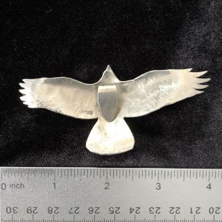 Vintage Courtney Peterson Eagle Necklace Pendant Hawk Flying Bird 3
