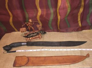 HUGE Handmade Vintage Philippines Bolo Filipino Sword HEFTY BLADE 3