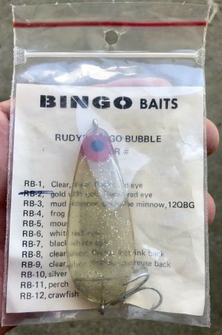 Vintage Texas Bingo Rudy’s Bubble Fishing Lure