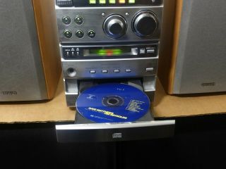 AIWA XR - MD100U Mini Disc MD CD Tape AM/FM Hi - Fi Mini System w Speakers RARE 5
