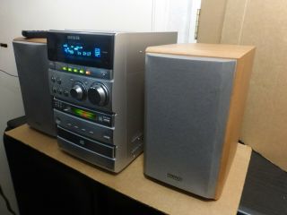 AIWA XR - MD100U Mini Disc MD CD Tape AM/FM Hi - Fi Mini System w Speakers RARE 8