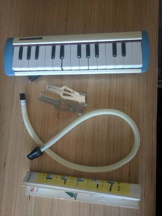 Suzuki Melodion M - 25 Powder Blue Vintage Keyboard Harmonica With Case