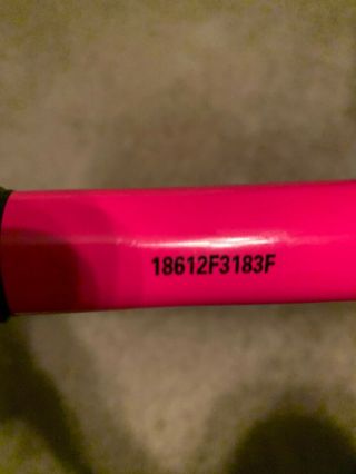 2018 Monsta Pink Fallout 2500 F Handle 26oz ASA Softball Bat.  Rare SuperHot 5