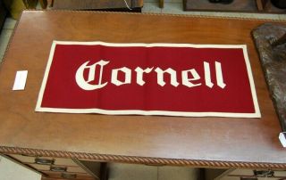 Vintage Cornell University Felt Banner Pennant 28 - 3/4 " X 11 " Rare