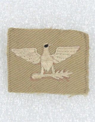 Cloth Army Officer Collar Insignia: Colonel - Cbi Made On Khaki