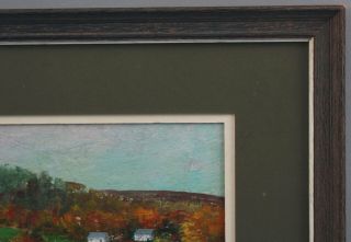 Vintage HOWARD CONNOLLY Fall Autumn Vermont Landscape Watercolor Painting 7