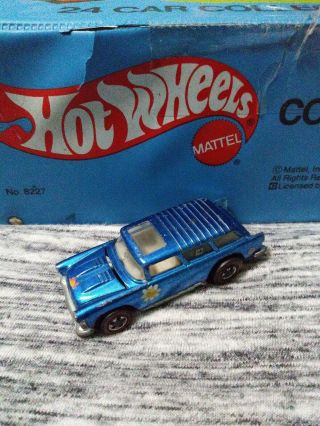 Vintage Hot Wheels Redline Classic Nomad In Blue.