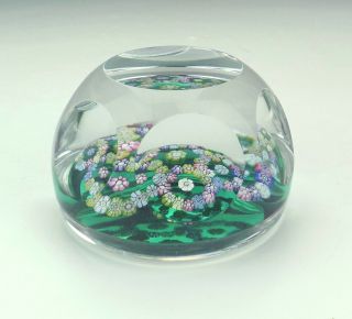 Vintage Whitefriars Glass - 1978 Millefiori Paperweight - Lovely