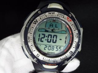 Casio Vintage Digital Watch Spf - 40 2274 Sea Pathfinder Triple Sensor Baro Compas