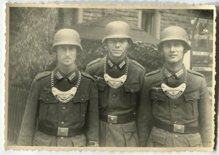 German Wwii Archive Photo: Feldgendarmen Feldjäger - Military Policemen